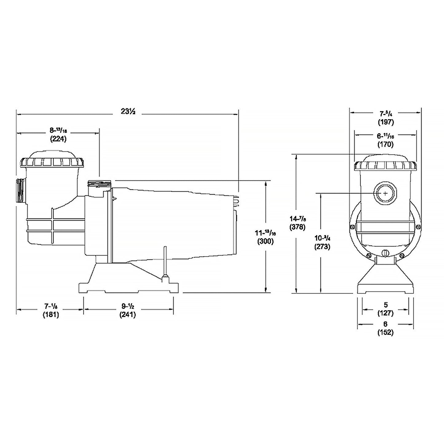 Carvin Maxi 1.5 HP Pump for Above-Ground Pools