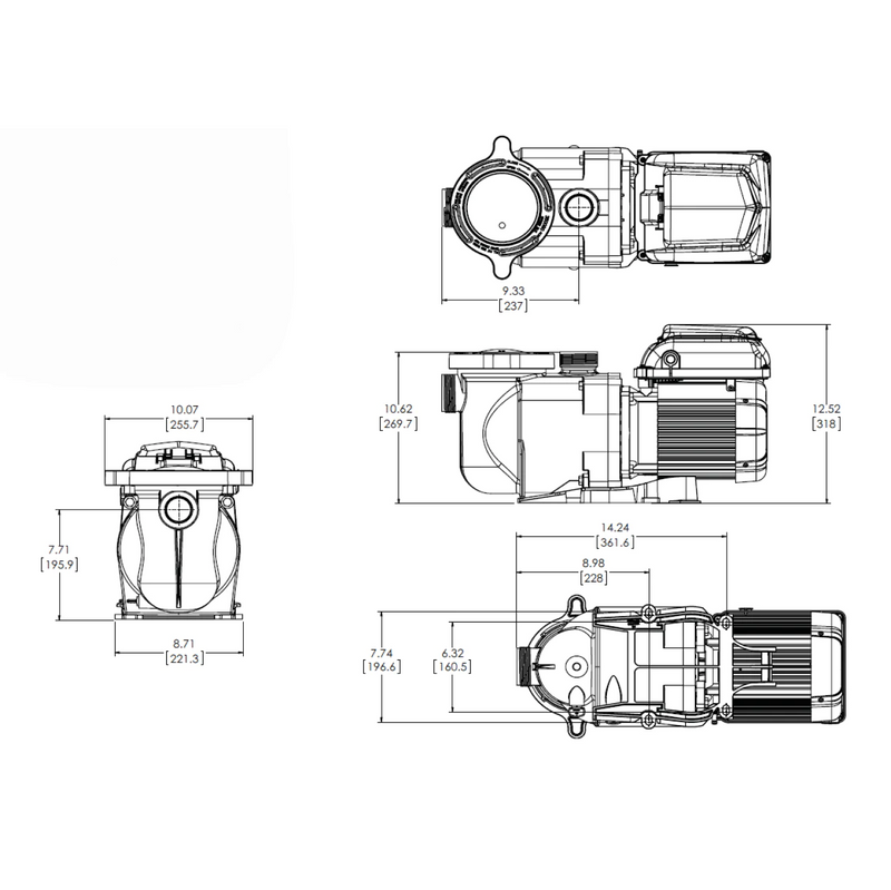 Pompe Pentair SuperFlo VST 1.5 HP à Vitesse Variable