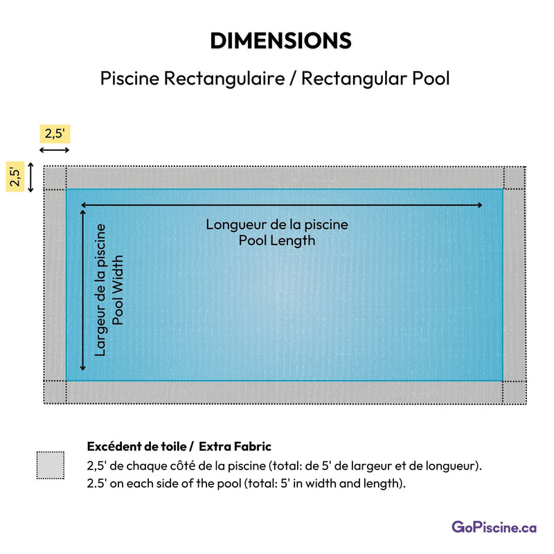 Filet Mesh pour Piscine Creusée